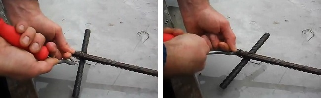 Как вязать арматуру для фундамента с помощью крючка